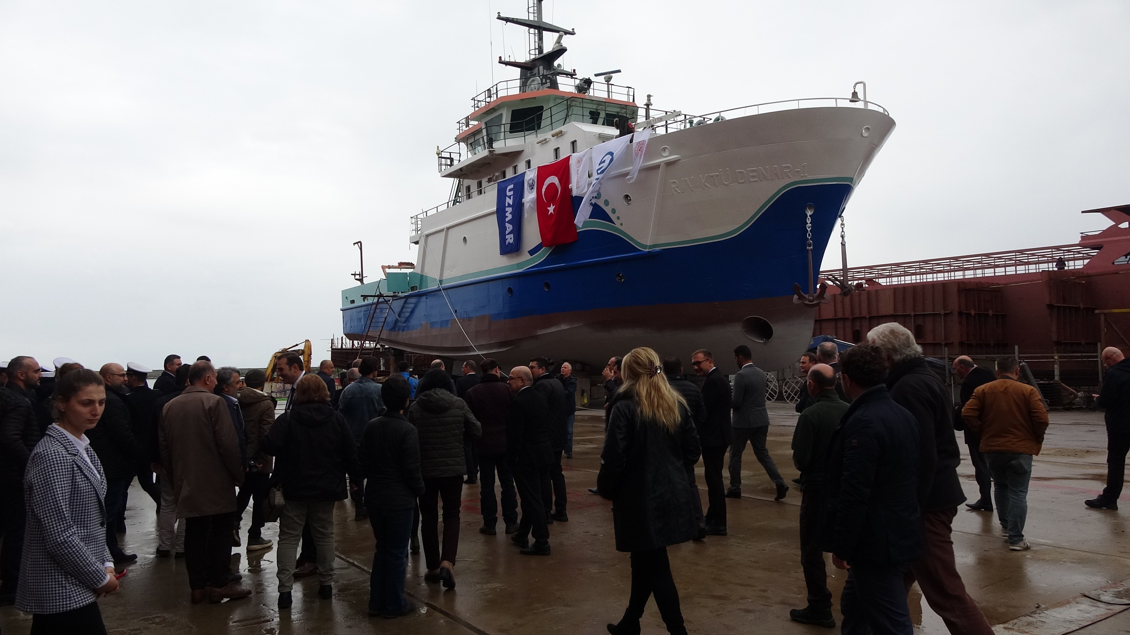 DENAR-1 Gemisi Törenle KTÜ&#039;ne Teslim Edildi