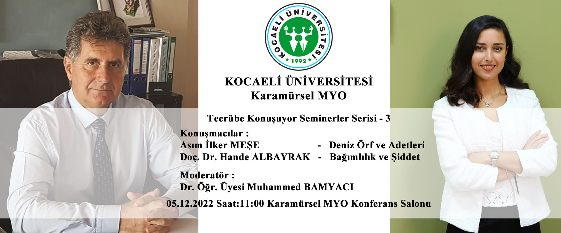 Kocaeli Denizcilik MYO&#039;da &quot;Denizde Örf ve Adet, Bağımlılık ve Şiddet&quot;  Semineri