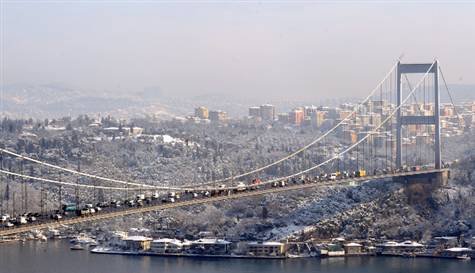 ISTANBUDAN ESSIZ KAR MANZARALARI