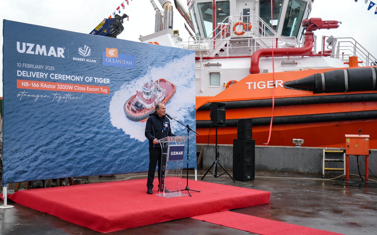 UZMAR, 2025'in İlk Yüksek Teknoloji 'TIGER' Römorkörünü Teslim Etti