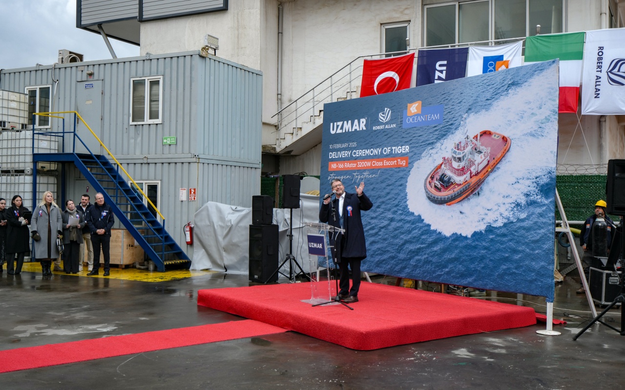 UZMAR, 2025'in İlk Yüksek Teknoloji 'TIGER' Römorkörünü Teslim Etti