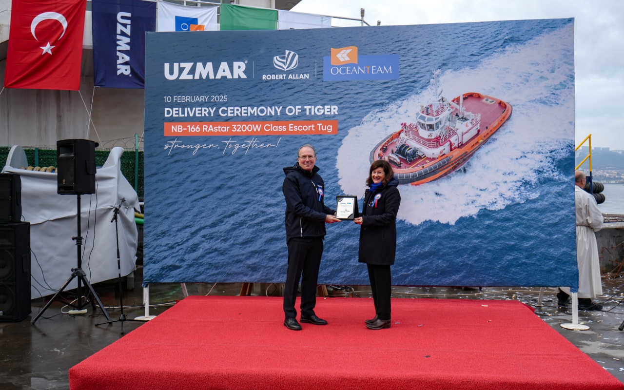 UZMAR, 2025'in İlk Yüksek Teknoloji 'TIGER' Römorkörünü Teslim Etti