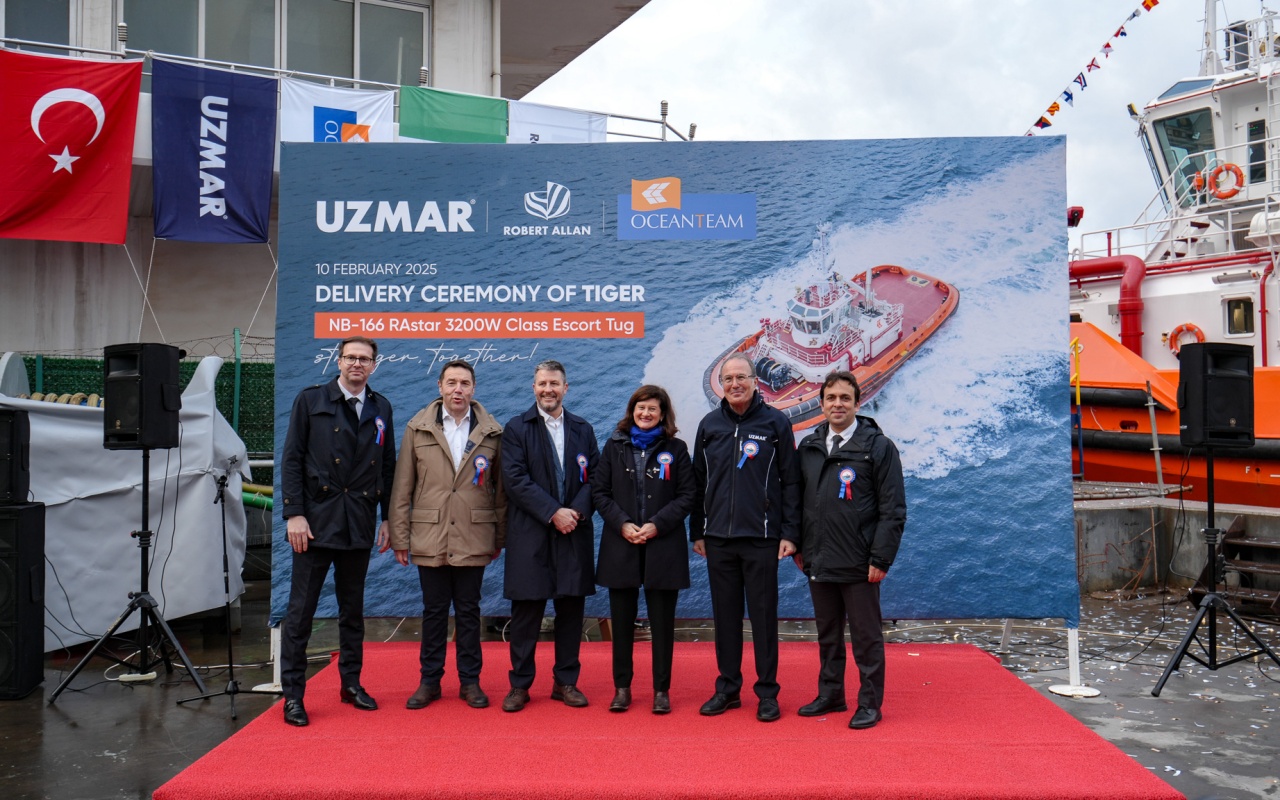 UZMAR, 2025'in İlk Yüksek Teknoloji 'TIGER' Römorkörünü Teslim Etti
