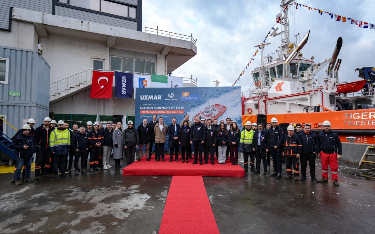 UZMAR, 2025'in İlk Yüksek Teknoloji 'TIGER' Römorkörünü Teslim Etti