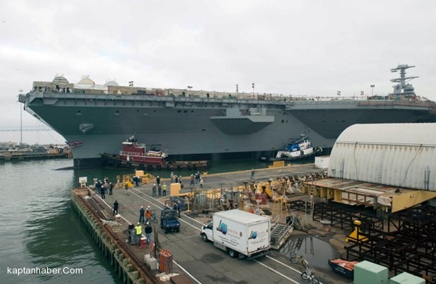 ABD’nin Dev Uçak Gemisi Denize İniyor