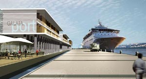 Galataport Denize Taştı