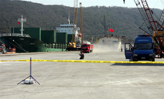 Bartın Limanı&#039;nda Nefes Kesen Tatbikat