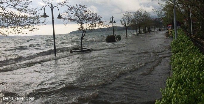 Sapanca&#039;da Sahil Kenarındaki Evleri Su Bastı