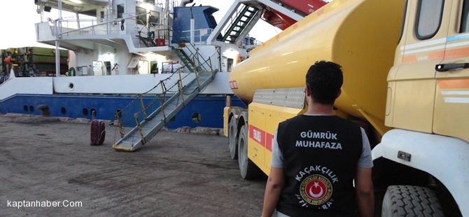 Aliağa'da kaçak motorin operasyonu