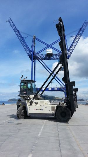 TCE EGE&#039;ye Boş Konteyner İstifleme Kreyni