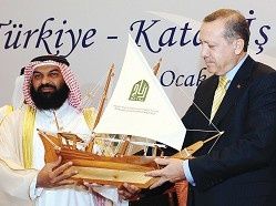 Erdoğan'a yelkenli armağan