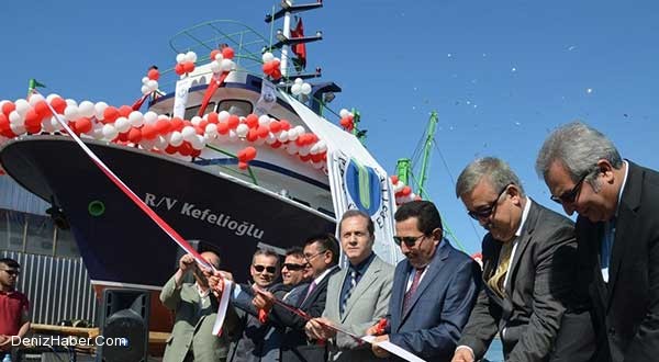 Kefelioğlu Araştırma Gemisi törenle denize indirildi