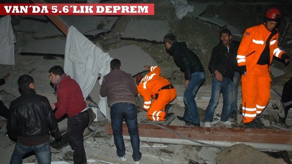 Van&#039;da Yine Deprem: 5,6 Büyüklüğünde