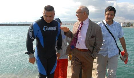 Yılmaz, Yat Limanı yapımını inceledi