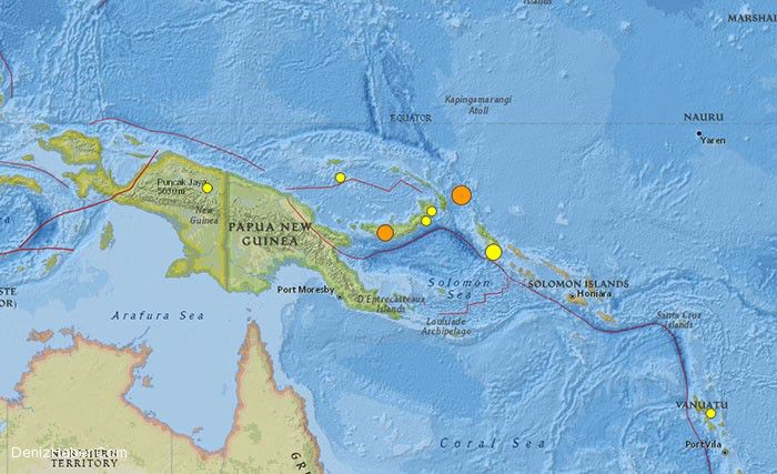 7,7 büyüklüğünde depremin ardından tsunami uyarısı