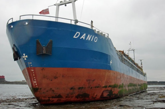Danio adlı gemi karaya oturdu