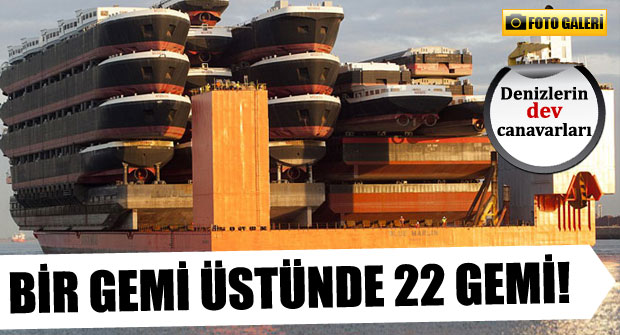 Bir gemi üstünde 22 gemi!