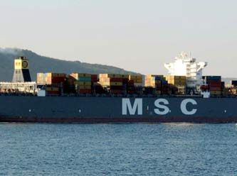 MSC FAUSTINA Çanakkale&#039;yi Kapattı