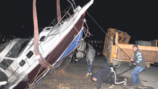 Bodrum’da tekne kurtarma komedisi