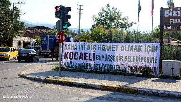 Sapanca’da 'Kocaeli’ne bağlanmak istiyoruz’ eylemi