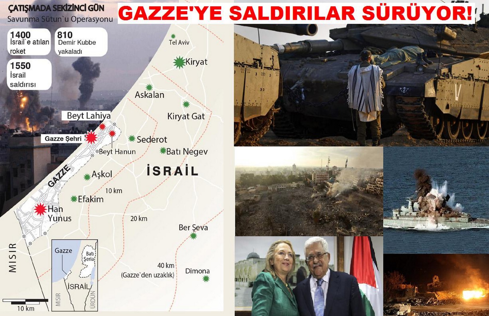 İsrail Havadan Denizden Tanklarla Vuruyor!