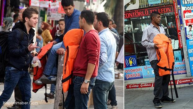 Ve can yeleği işportaya düştü