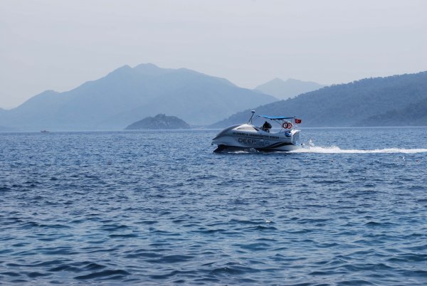 Denizin Dibini Gösteren Tekne