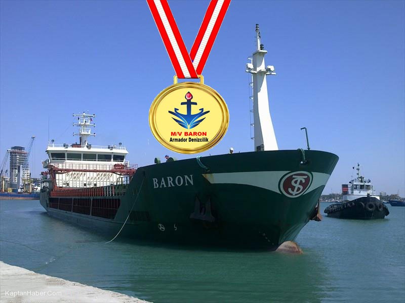 EYLÜL 2015 Gurur Madalyası &quot;M/V BARON&quot; Gemisine