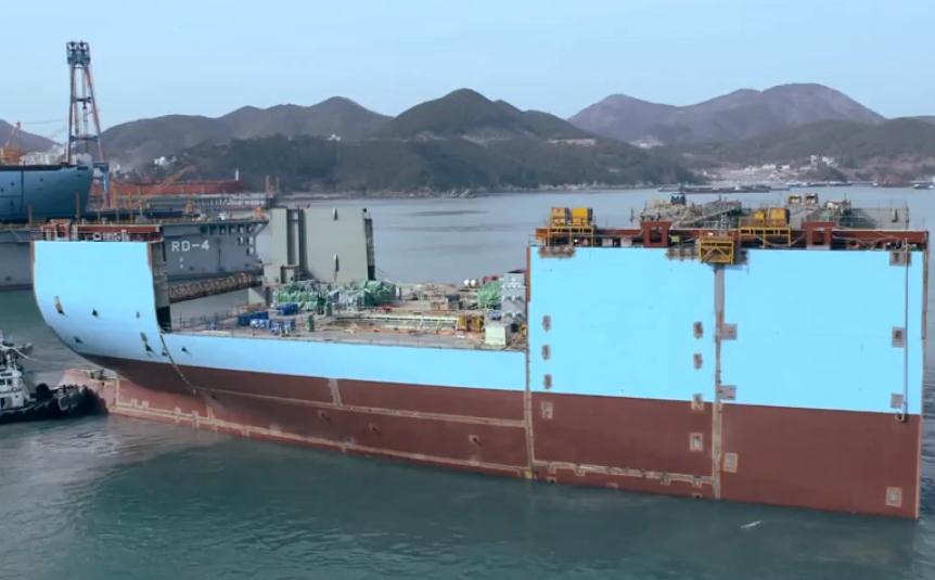 Maersk'ün Dev Gemileri Böyle İnşa Ediliyor