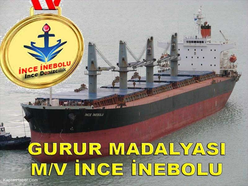 Haziran Gurur Madalyası M/V İnce İnebolu&#039;ya