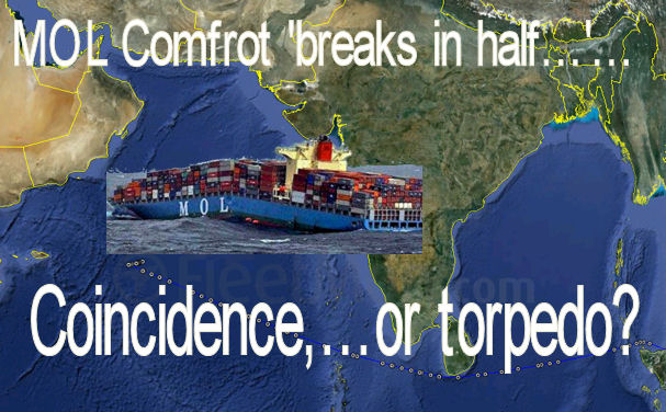 Çılgın iddia: MOL Comfort torpido ile bölündü!