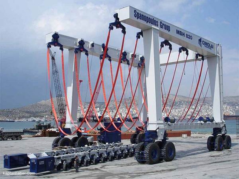 Akdeniz Tersanesinin 820 Tonluk Travel Lifti Teslim Edildi