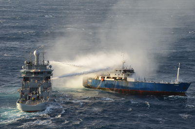 M/V Fernanda yandı, Mürettebat Kurtarıldı