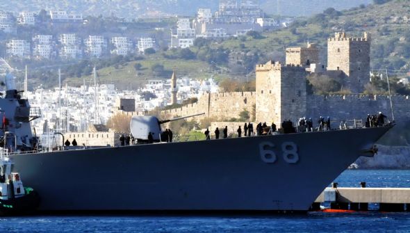 ABD Savaş gemisi Bodrum&#039;da