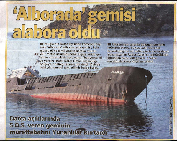 Alborada Gemisi Alabora Oldu
