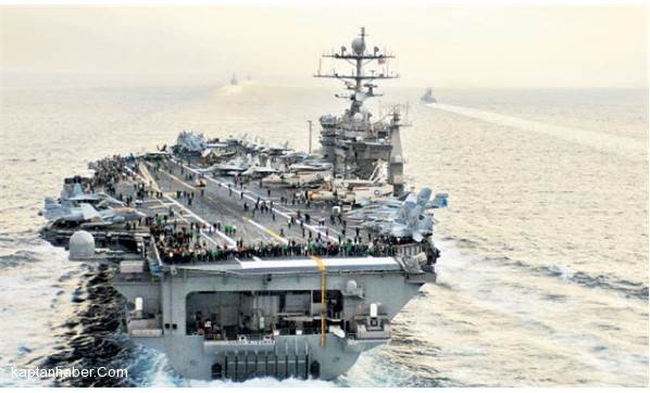 Amerikan uçak gemisine İran’dan roketli taciz