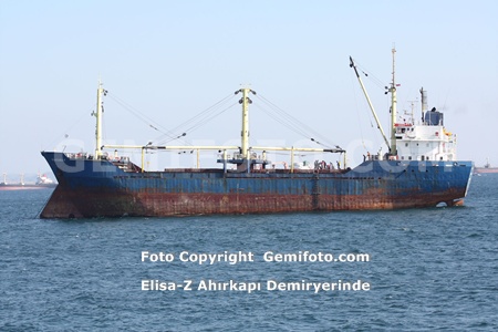 Elisa-Z Sinop Açıklarında battı