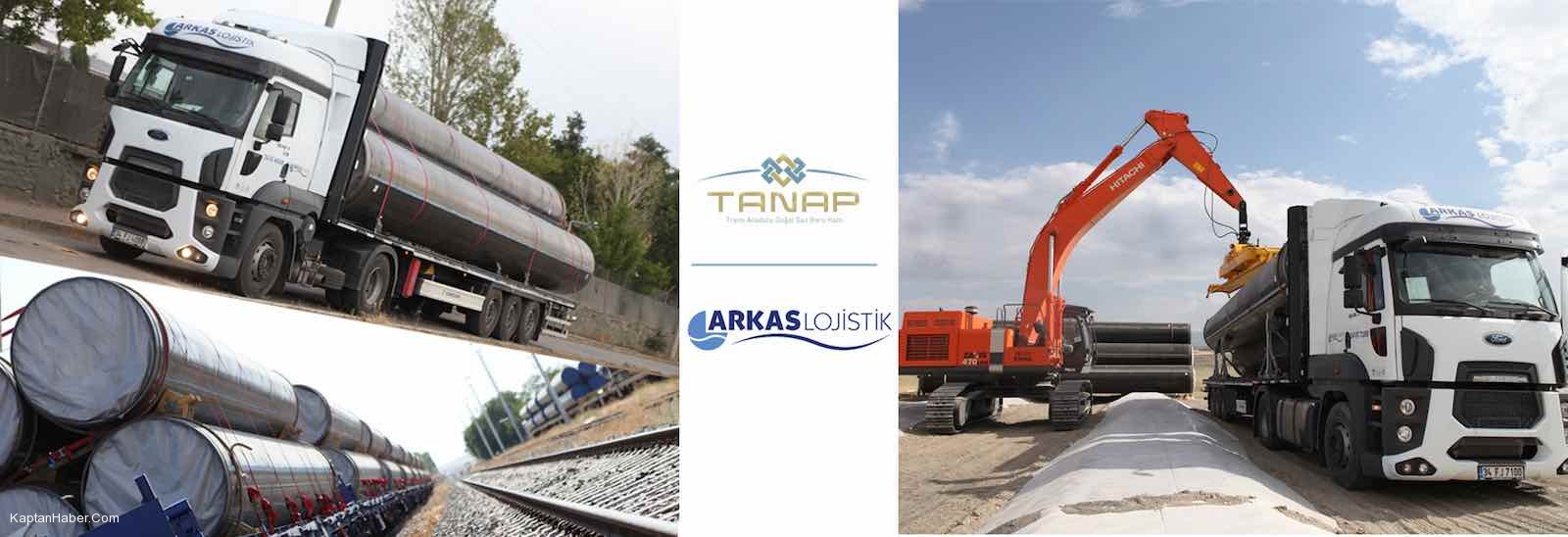 ARKAS LOJİSTİK, TANAP BORULARINI TAŞIYOR