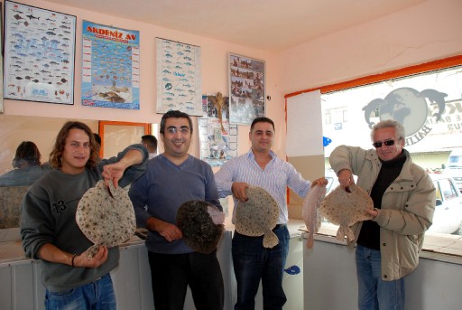 Akdeniz'de Üretilen Kalkan Balığı Satışta