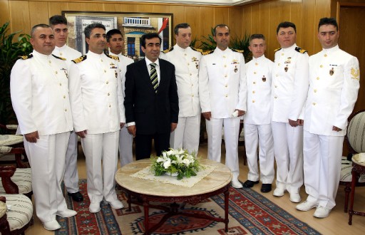 Bahriyelilerden Valiye Ziyaret