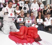 Hayvanseverlerden ilginç protesto