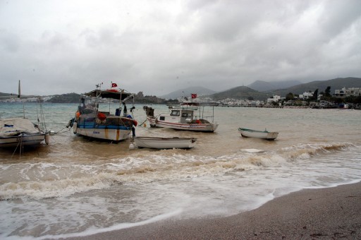Bodrum da fırtınaya teslim...