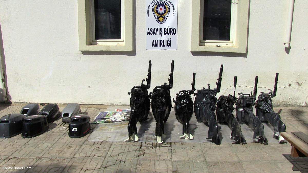 Bodrum'da tekne motoru hırsızlığı