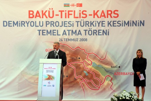 BTK Demiryolu Türkiye Kesimi Temeli Atıldı