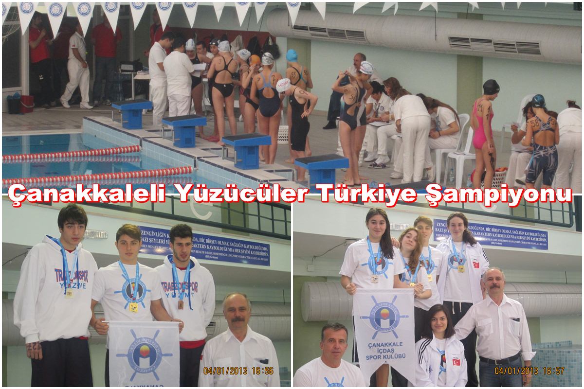 Çanakkale Yüzücüleri Türkiye Şampiyonu