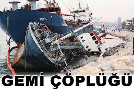 Harem Sahili Gemi Çöplüğü Oldu