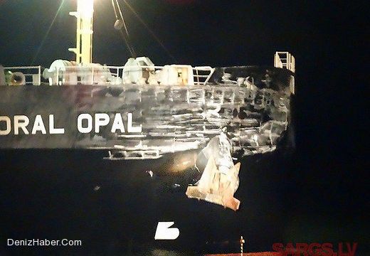 Irbe Boğazında Gemiler Çarpıştı