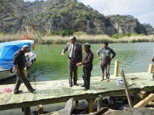 Dalyan'da İskeleler Yenileniyor