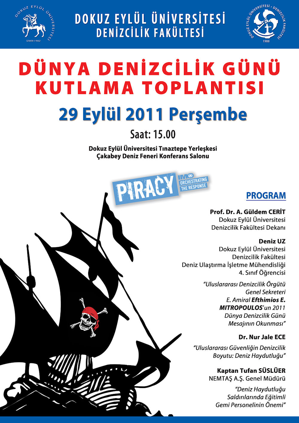 Dünya Denizcilik Günü 9 Eylül&#039;de Kutlanacak