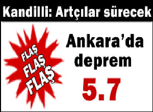 Ankara’da seri deprem korkuttu